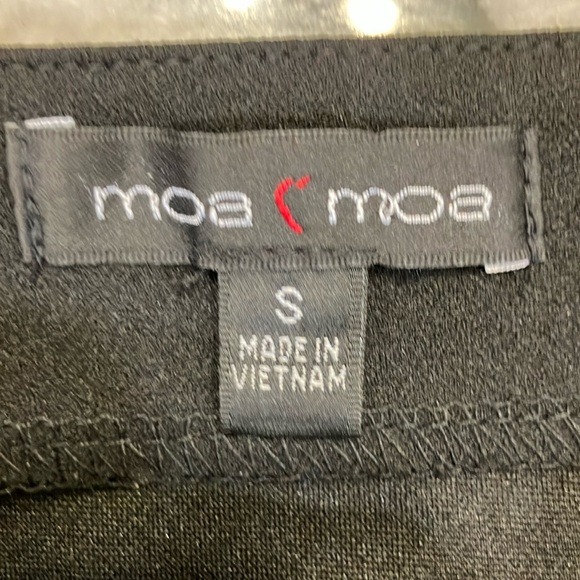 Moa Moa Black Sleeveless lace tie metal Bustier Crop Top corset - Picture 4 of 6